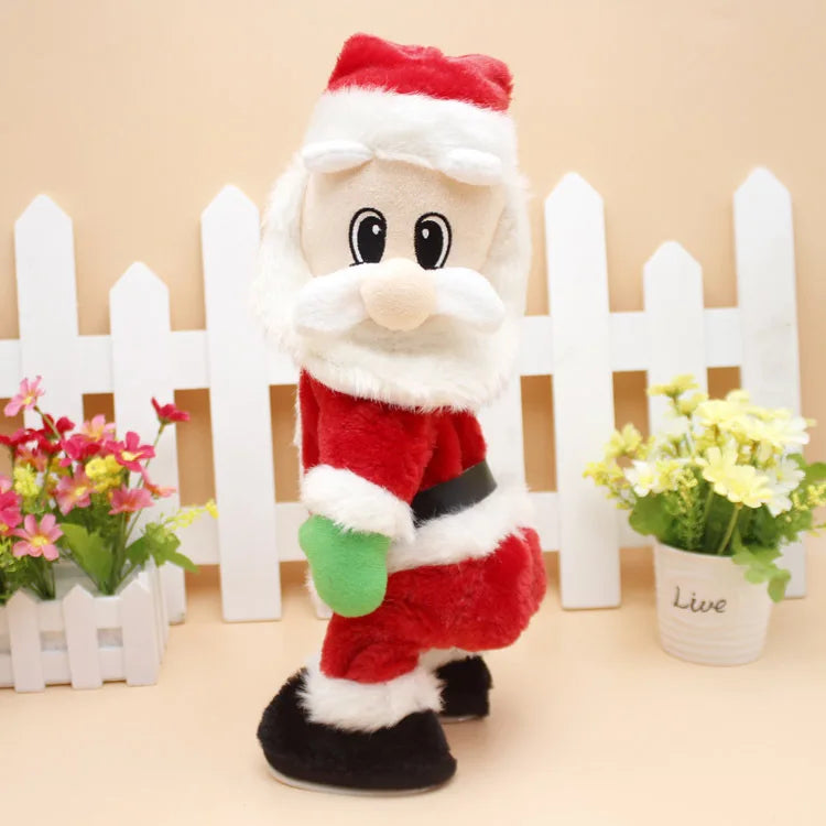 Twerking Santa Claus Dancing Doll Electric Musical Plush Toy Twist Ass and Shake Ass Singing Christmas Toys Novelty & Gag Gift