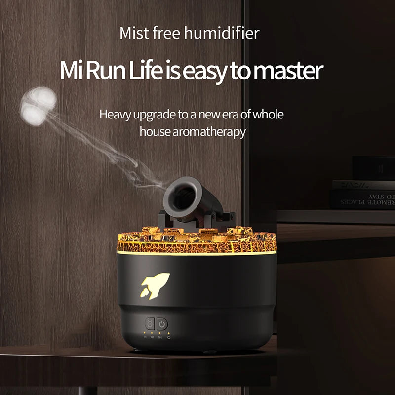 Xiaomi Volcanic Crack Light Artillery Air Humidifier Aromatherapy Diffuser for Home Desktop Spray Electric Aroma Diffuser