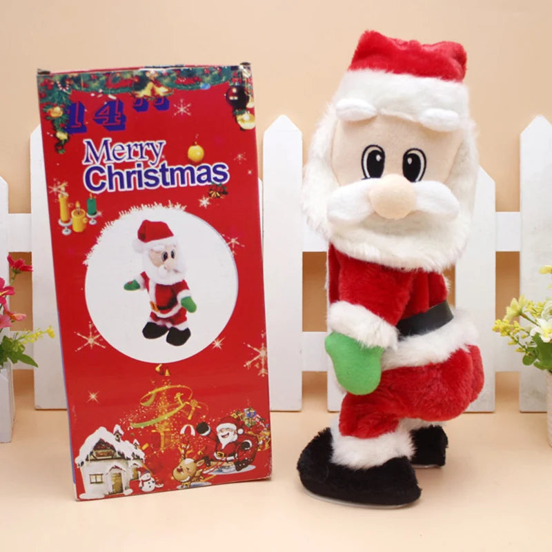 Twerking Santa Claus Dancing Doll Electric Musical Plush Toy Twist Ass and Shake Ass Singing Christmas Toys Novelty & Gag Gift