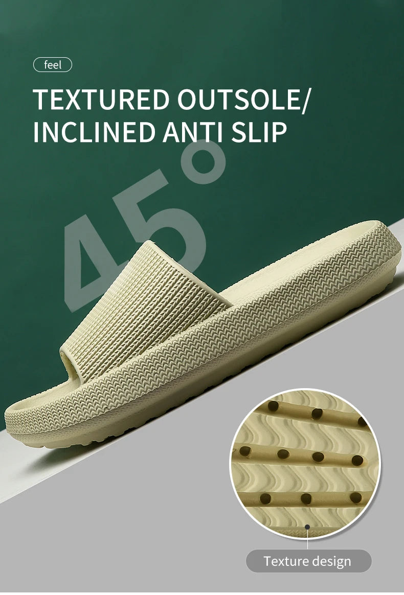 Step on the Sense of Shit Slippers Summer Home Wear Soft-soled Non-slip Shoes Eva Simple MEN'S Slippers