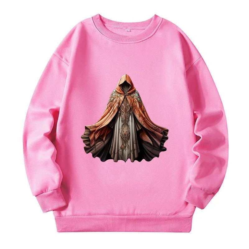 150kg Plus Size Women Sweatshirt Clothing Fun Gothic Print Large Size Sweatshirts 2024 Autumn Spring New Big Size Pullover